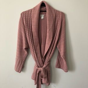 Blush Pink Knit Cardigan